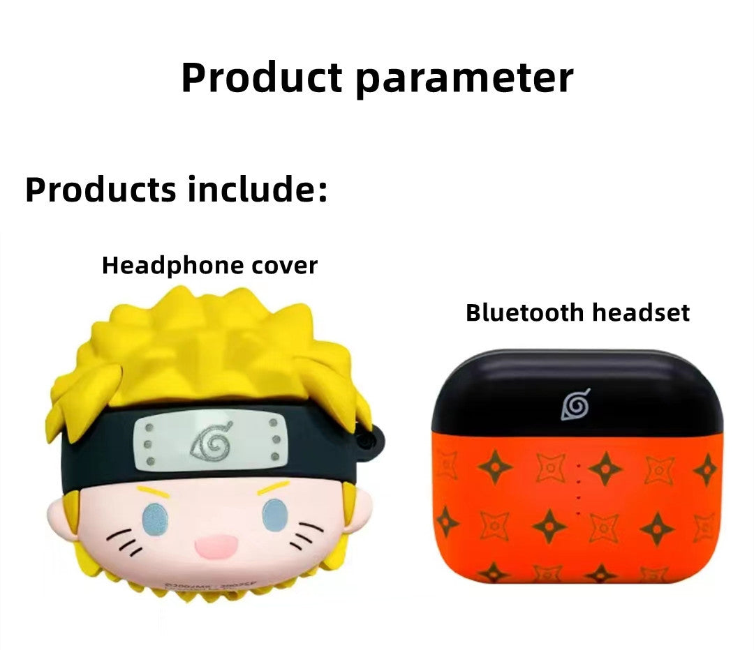 Uzumaki wireless Bluetooth headset earbuds set earphones（Containing protective sleeve）