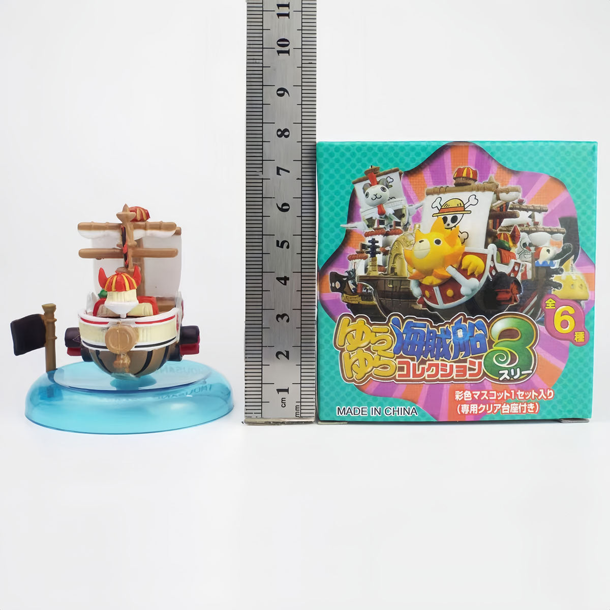 Thousand Sunny/Going Merry Q version Luffy Hand Thief Ship Pirate ship 6 decorative car decoration Sunny Merry model (set of 6)