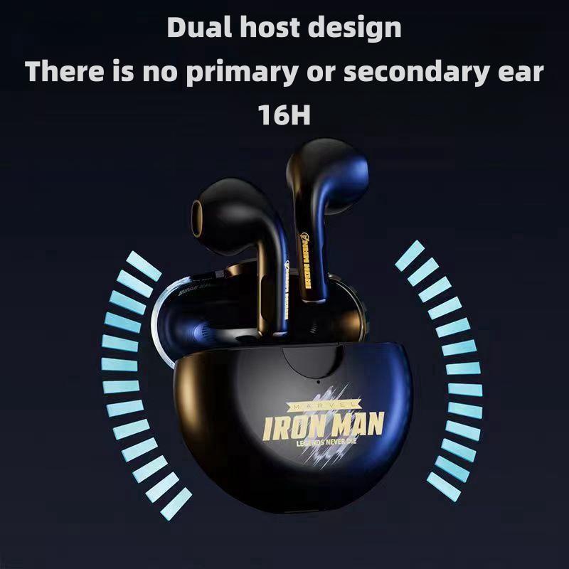 Iron Man/Captain America/Thor Odinson Mobile phone Wireless Bluetooth Apple Android Universal active noise reduction HD sound quality headset earphones
