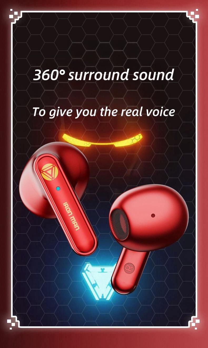 Iron Man/Black panther/Thor Odinson Mobile phone Wireless Bluetooth Apple Android Universal active noise reduction HD sound quality headset earphones