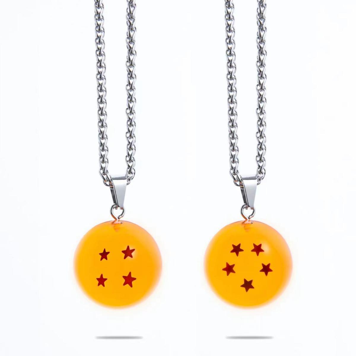 Cool necklaces and pendants related to popular anime seven Dragon Balls