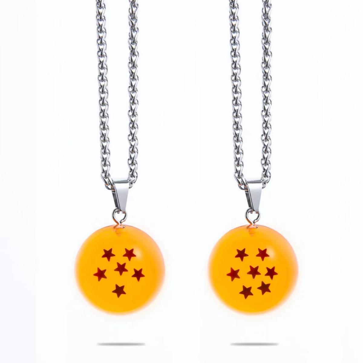 Cool necklaces and pendants related to popular anime seven Dragon Balls