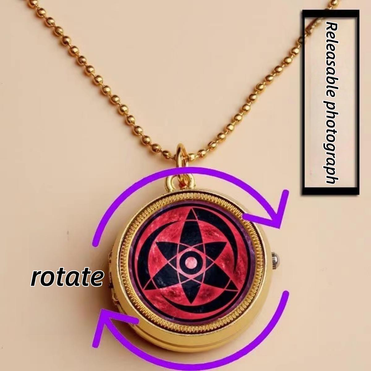 kakashi and other classic superheroes and anime characters related to the unique shape, beautiful pattern writing wheel eye pocket watch.