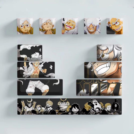 Bring a new look to your keyboard with Luffy style keycaps.