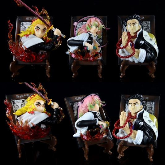 The characters of the Tanjiro series are exquisitingly crafted and highly reminiscent of anime characters, which can be used to decorate desktops or bookshelves.