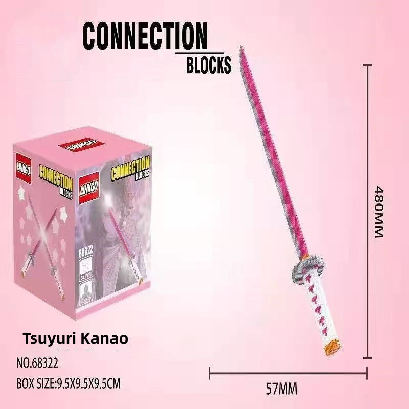 Tanjirou/Zenitsu Building Block toy Katana Cool puzzle fun building block katana toy