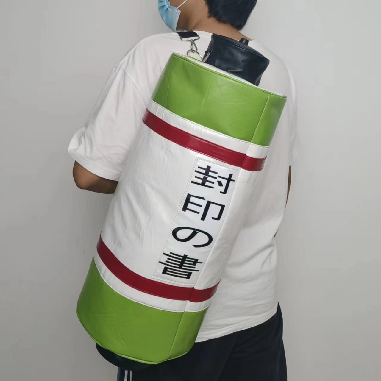 Kurama scroll The book seal large body bag boys large bag waterproof body bag