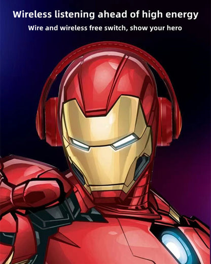 IRON MAN/SPIDERMAN/CAPTAIN AMERICA MOBILE PHONE WIRELESS BLUETOOTH APPLE ANDROID UNIVERSAL ACTIVE NOISE REDUCTION HD SOUND QUALITY HEADSET EARPHONES