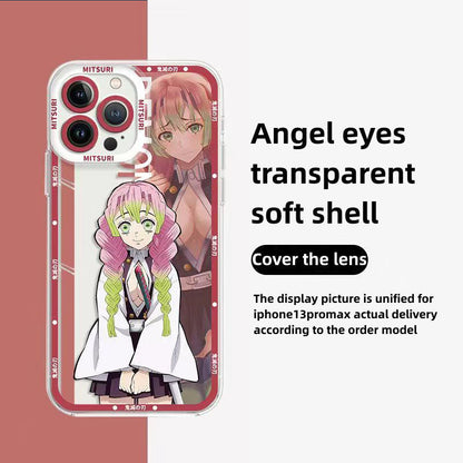 Tanjirou/Nezuko iPhone, Android phone case Apple Refined Trend silicone anti-collision phone case (please contact customer service for specific models, some models are not available)