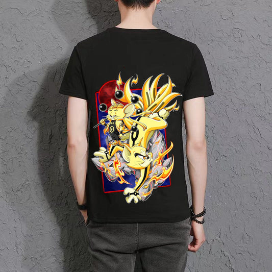 【7】Kurama Tom High appearance level Trend T-shirt cute and handsome anime characters(The real thing is more delicate than the picture.)