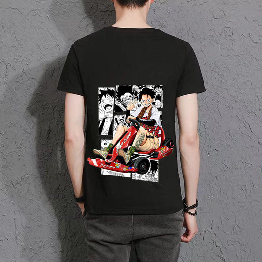 【7】 Luffy2 High appearance level Trend -shirt cute and handsome anime characters (The real thing is more delicate than the picture.)