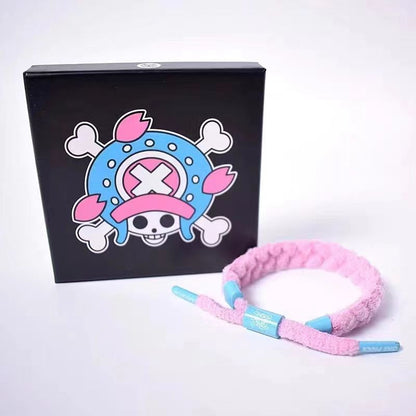 Luffy/Ace/Chopper bracelet shoelace braided hand rope A bracelet suitable for gifts (for lovers, for friends, for relatives)