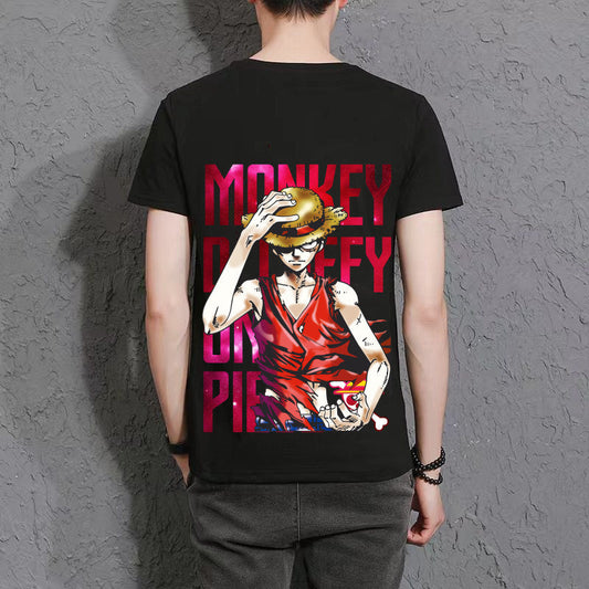 【6】 Luffy3 High appearance level Trend -shirt cute and handsome anime characters (The real thing is more delicate than the picture.)