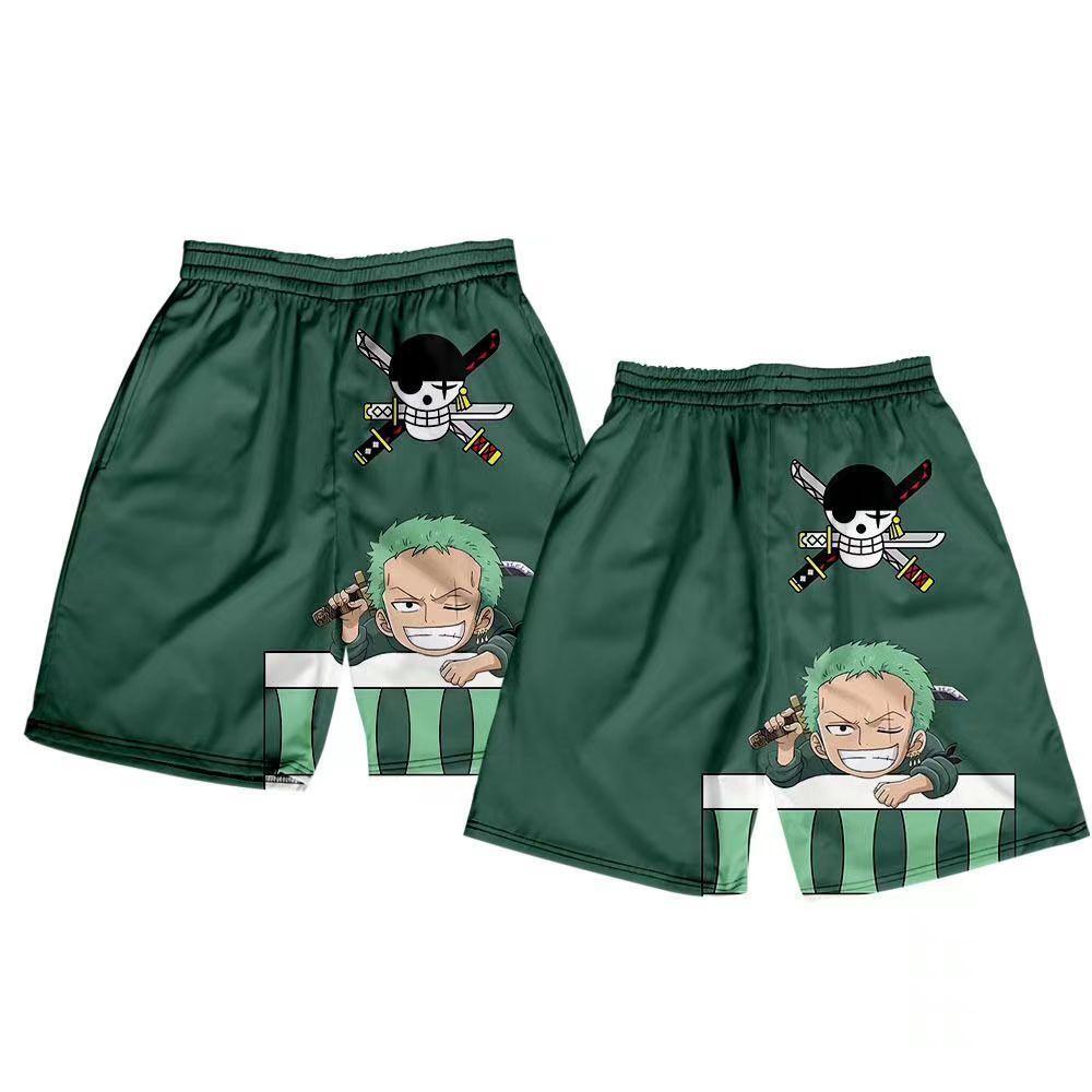 Luffy/Zoro/Sanji/Chopper Summer shorts Exquisite text printed pants