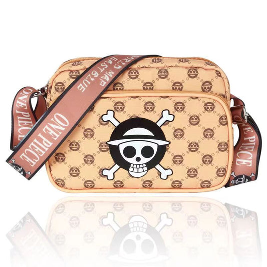 Luffy Straw Hat Pirates small single shoulder bag bag students Satchel capacity is sufficient (suitable for school, travel, work)