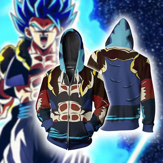 Gogeta/Roshi/Trunks/Goku Black cos Hoodie casual spring and autumn coat with hood(Both boys and girls can wear it)