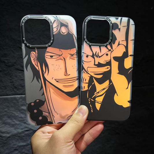 Luffy/Ace Apple silicone crash-resistant phone case(The biggest discount: Buy 1 get 1 free, please mark the free phone case model and style in the order when you buy!)