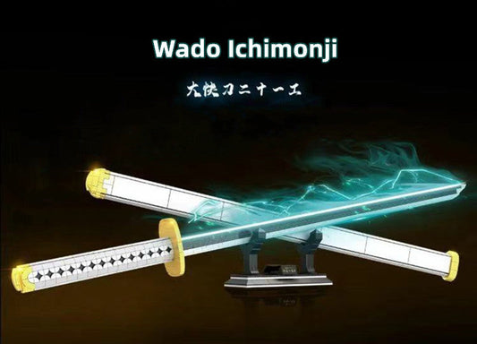 Roronoa Zoro Wado Ichimonji 806PCS building block Luminous version(Can be connected to products)