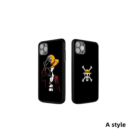 Luffy/Zoro/Ace 3D variation Apple silicone crash-resistant phone case(Suitable for various iPhone models，When buying please Notes your iPhone model)