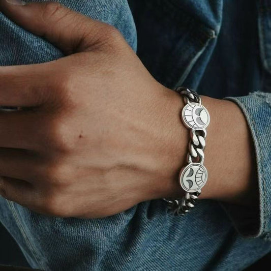 Ace Hand-made handsome fashion trends silver bracelet ornament