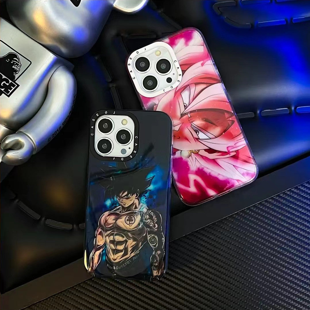 Son Goku/Goku Black Apple silicone crash-resistant phone case（The biggest discount: Buy 1 get 1 free, please mark the free phone case model and style in the order when you buy!）