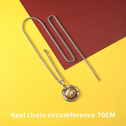 Ace 360°C rotatable titanium steel fashion necklace（The default size of the necklace is 70cm）