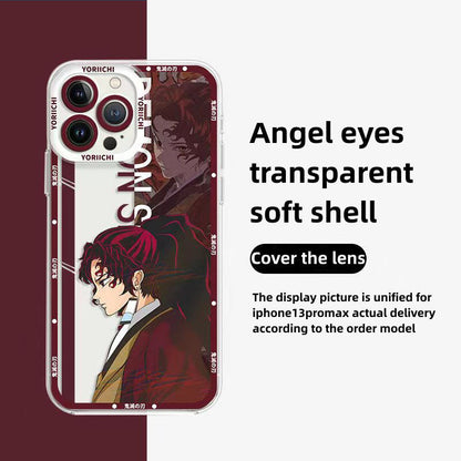 Tanjirou/Nezuko iPhone, Android phone case Apple Refined Trend silicone anti-collision phone case (please contact customer service for specific models, some models are not available)