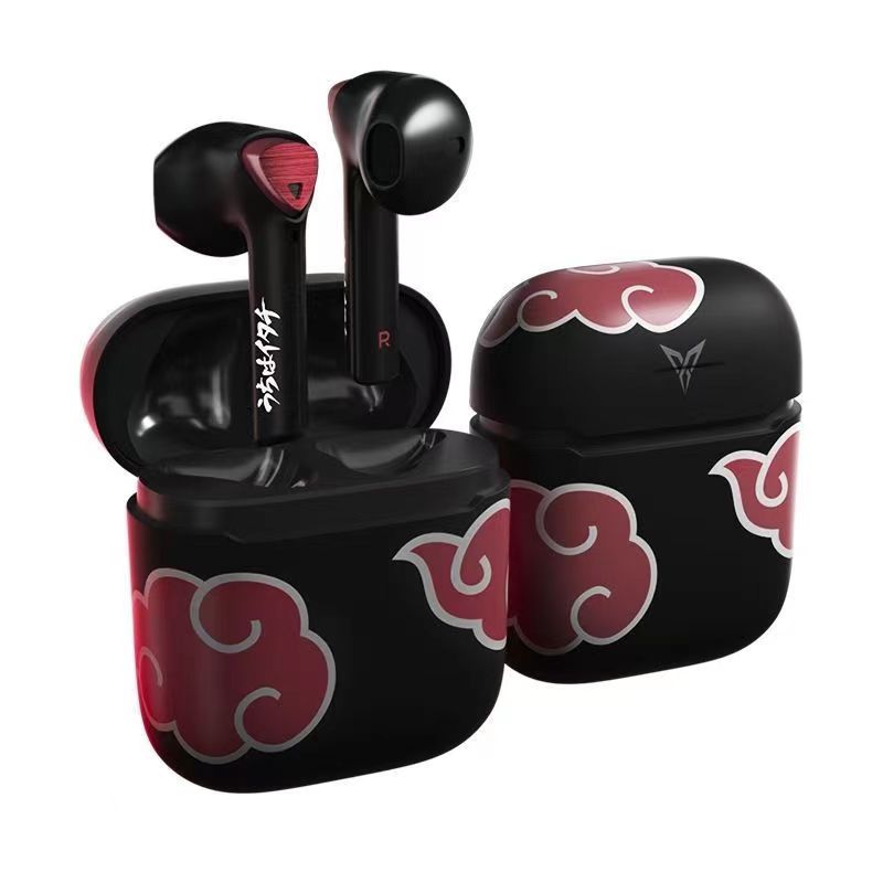 Uchiha Itachi wireless Bluetooth headset earbuds set earphones（Contains reel protection case）