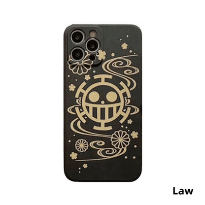 Luffy/Law Apple exquisite Trend Silicone Anti-collision phone case