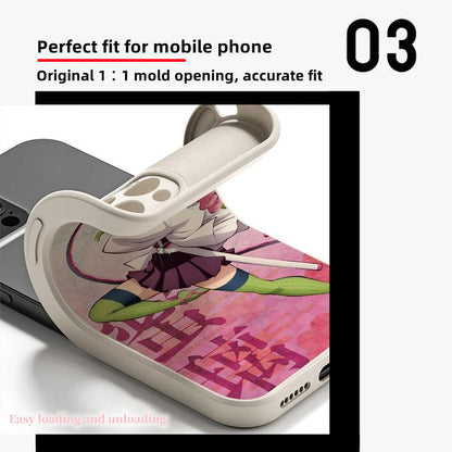 Kanroji Mitsuri Apple exquisite Trend Silicone Anti-collision phone case