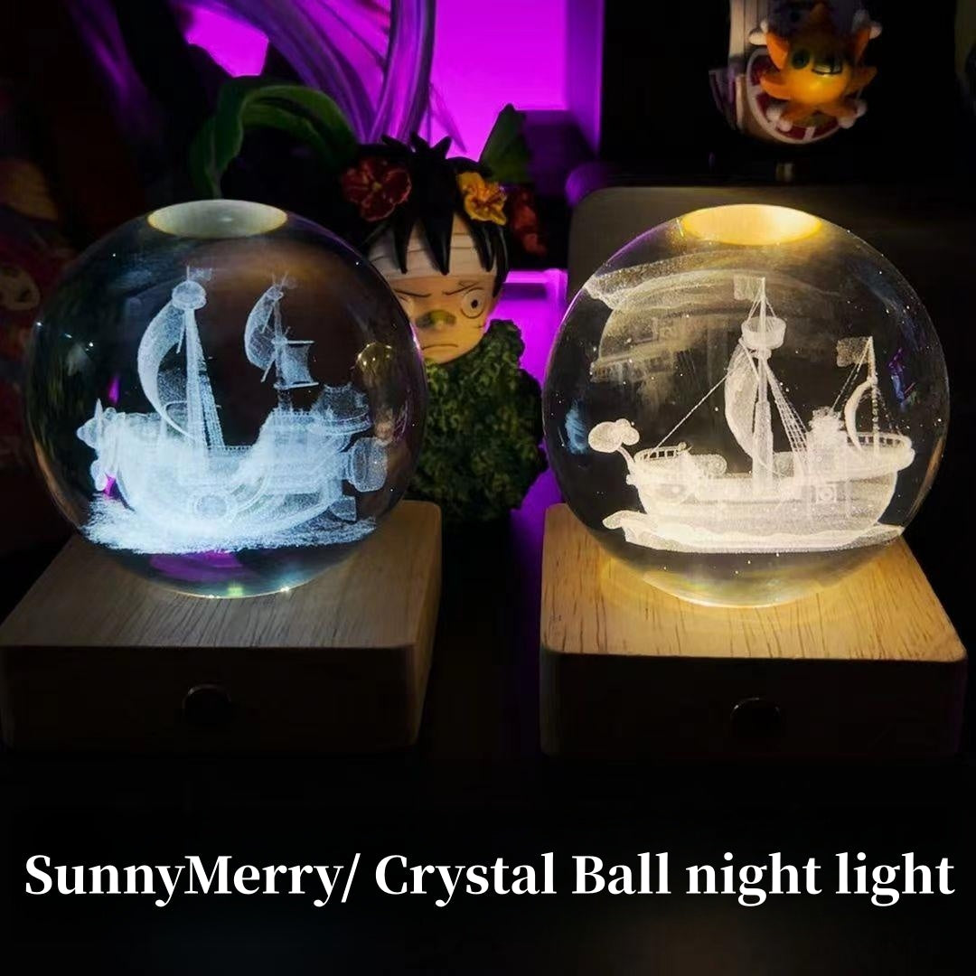 Sunny/Merry Crystal ball night light Creative DIY rechargeable luminous crystal ball night light exquisite touch night light