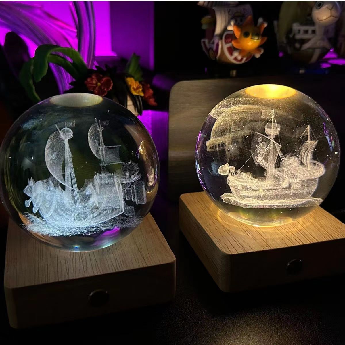 Sunny/Merry Crystal ball night light Creative DIY rechargeable luminous crystal ball night light exquisite touch night light