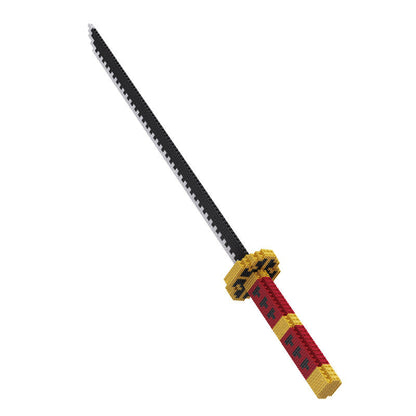 Roronoa Zoro Yamato weapons katana 400-500PCS building block(Can be connected to products)