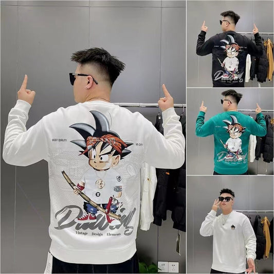 Son Goku character modeling handsome cool cartoon hoodie