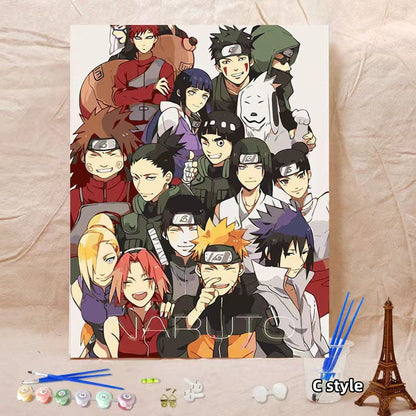 Akatsuki handsome handicraft doodle digital oil painting（for couples, birthday gifts, portraits）