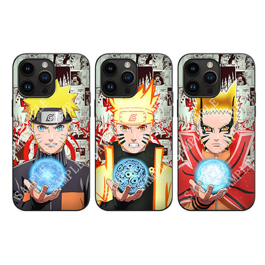 Kurama/Luffy/Tanjirou 3D variation Apple silicone crash-resistant phone case(Suitable for various iPhone models，When buying please Notes your iPhone model)